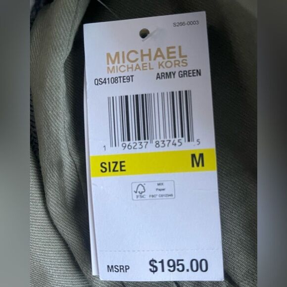 Micheal Kors Olive Green Utility Jacket - Picture 9 of 9